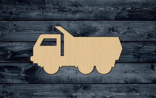 Truck Tipper Trailer Car Shape Silhouette Blank Unpainted Wood Cutout Sign 1/4 inch thick