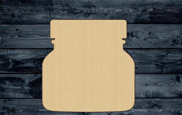 Jar Cosmetics Cream Wood Cutout Shape Silhouette Blank Unpainted Sign 1/4 inch thick