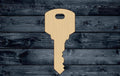 Key Door Lock Wood Cutout Shape Silhouette Blank Unpainted Sign 1/4 inch thick