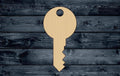 Key Door Lock Wood Cutout Shape Silhouette Blank Unpainted Sign 1/4 inch thick