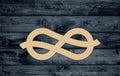 Knot Celtic Bond Wood Cutout Party Shape Blank Unpainted Sign 1/4 inch thick