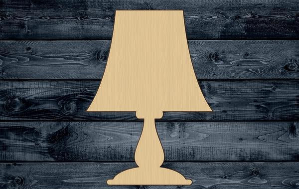 Lamp Shade Wood Cutout Shape Silhouette Blank Unpainted Sign 1/4 inch thick
