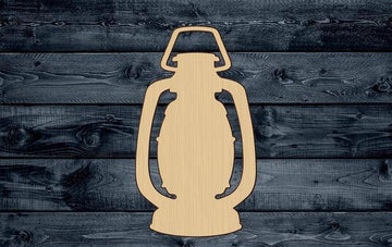 Lantern Lamp Wood Cutout Shape Silhouette Blank Unpainted Sign 1/4 inch thick