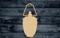 Lantern Lamp Wood Cutout Shape Silhouette Blank Unpainted Sign 1/4 inch thick