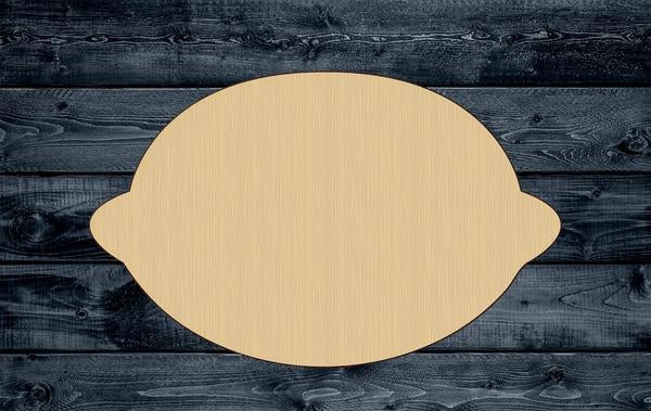 Lemon Fruit Wood Cutout Shape Silhouette Blank Unpainted Sign 1/4 inch thick