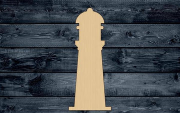 Lighthouse Lamp Wood Cutout Shape Silhouette Blank Unpainted Sign 1/4 inch thick