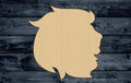 Lion Head Wood Cutout Shape Silhouette Blank Unpainted Sign 1/4 inch thick
