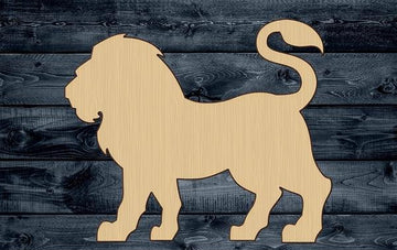 Lion Jungle Wild Wood Cutout Silhouette Blank Unpainted Sign 1/4 inch thick