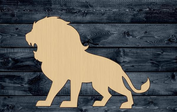 Lion Roar Wood Cutout Shape Silhouette Blank Unpainted Sign 1/4 inch thick