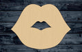 Lips Kiss Love Wood Cutout Shape Silhouette Blank Unpainted Sign 1/4 inch thick