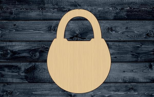 Lock Padlock Wood Cutout Shape Silhouette Blank Unpainted Sign 1/4 inch thick