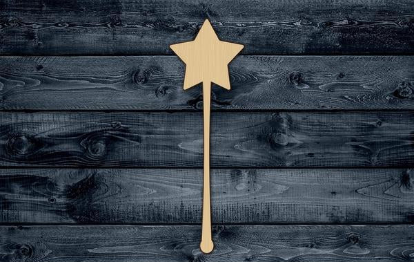 Magic Wand Fairy Wood Cutout Shape Silhouette Blank Unpainted Sign 1/4 inch thick