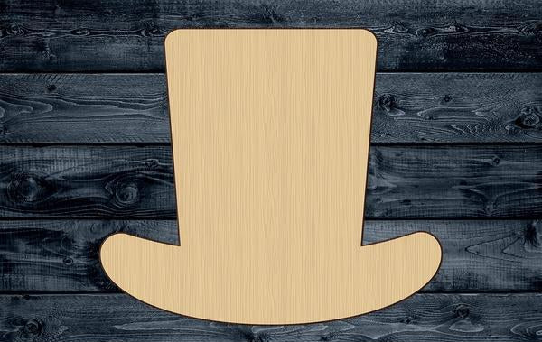 Magician Hat Contour Silhouette Blank Unpainted Wood Cutout Sign 1/4 inch thick