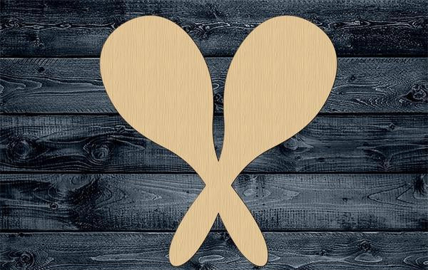 Maracas Music Wood Cutout Shape Silhouette Blank Unpainted Sign 1/4 inch thick
