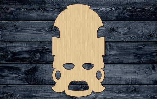 Mask African Wood Cutout Shape Silhouette Blank Unpainted Sign 1/4 inch thick