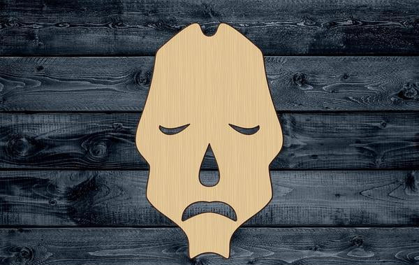 Mask African Wood Cutout Shape Silhouette Blank Unpainted Sign 1/4 inch thick