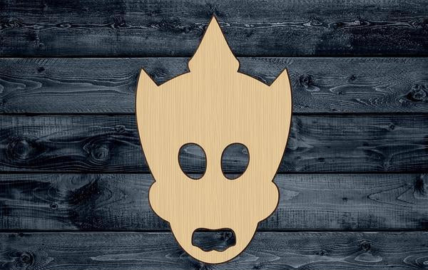 Mask African Wood Cutout Shape Silhouette Blank Unpainted Sign 1/4 inch thick