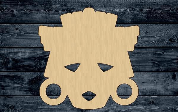 Mask Aztec African Wood Cutout Shape Silhouette Blank Unpainted Sign 1/4 inch thick