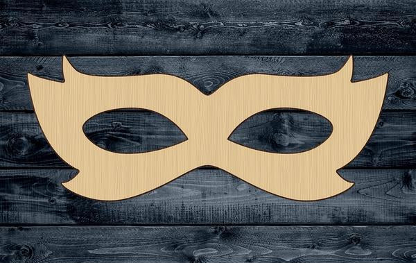 Mask Mardi Gras Party Shape Silhouette Blank Unpainted Wood Cutout Sign 1/4 inch thick