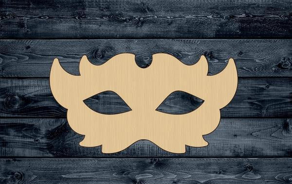 Mask Mardi Gras Party Shape Silhouette Blank Unpainted Wood Cutout Sign 1/4 inch thick