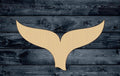 Mermaid Tail Shape Silhouette Blank Unpainted Wood Cutout Sign 1/4 inch thick