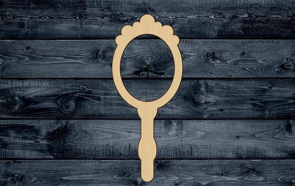 Mirror Magic Salon Wood Cutout Shape Silhouette Blank Unpainted Sign 1/4 inch thick