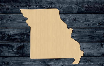 Missouri State Wood Cutout Silhouette Blank Unpainted Sign 1/4 inch thick