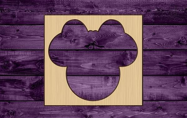 Mouse Animal Wood Cutout Shape Silhouette Blank Unpainted Sign Stencil 1/4 inch thick