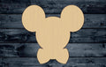 Mouse Bowtie Cartoon Wood Cutout Shape Silhouette Blank Unpainted Sign 1/4 inch thick