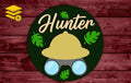 Multi-Layered Safari Jungle Themed Custom Name Wood Cutout Unpainted Sign 1/4 inch thick