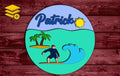 Multi-Layered Surfing Ocean Themed Custom Name Wood Cutout Unpainted Sign 1/4 inch thick