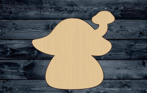 Mushroom House Wood Cutout Shape Silhouette Blank Unpainted Sign 1/4 inch thick