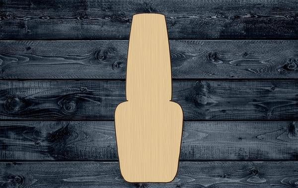 Nail Polish Bottle Salon Wood Cutout Shape Silhouette Blank Unpainted Sign 1/4 inch thick