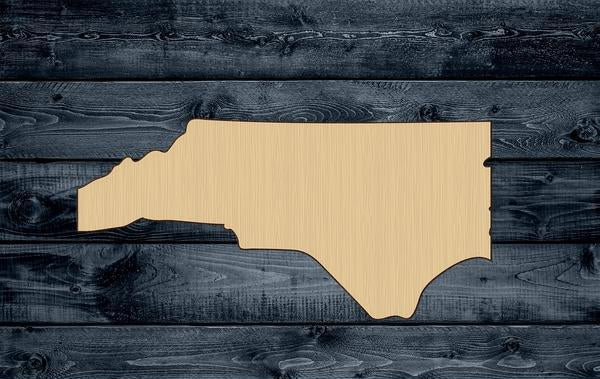 North Carolina State Wood Cutout Shape Silhouette Blank Unpainted Sign 1/4 inch thick
