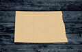 North Dakota State Wood Cutout Shape Silhouette Blank Unpainted Sign 1/4 inch thick