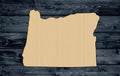 Oregon State Wood Cutout Contour Silhouette Blank Unpainted Sign 1/4 inch thick