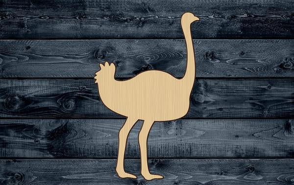 Ostrich Australia Wood Cutout Shape Silhouette Blank Unpainted Sign 1/4 inch thick