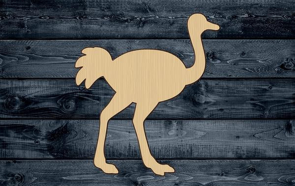 Ostrich Baby Bird Wood Cutout Silhouette Blank Unpainted Sign 1/4 inch thick