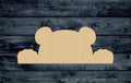Panda Bear Wood Cutout Shape Silhouette Blank Unpainted Sign 1/4 inch thick