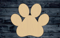 Paw Print Dog Cat Pet Wood Cutout Shape Silhouette Blank Unpainted Sign 1/4 inch thick