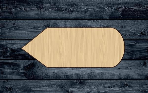 Pencil School Wood Cutout Shape Blank Unpainted Sign 1/4 inch thick
