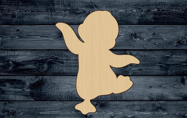 Penguin Baby Bird Wood Cutout Shape Silhouette Blank Unpainted Sign 1/4 inch thick