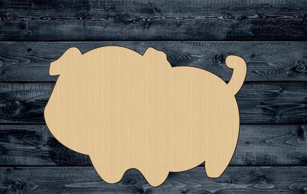 Pig Baby Farm Wood Cutout Shape Silhouette Blank Unpainted Sign 1/4 inch thick