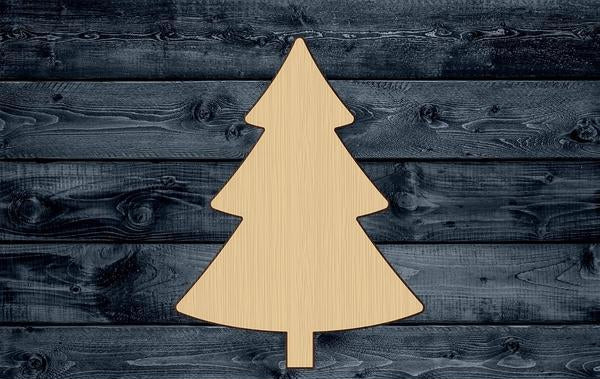 Pine Tree Wood Cutout Christmas Shape Silhouette Blank Unpainted Sign 1/4 inch thick