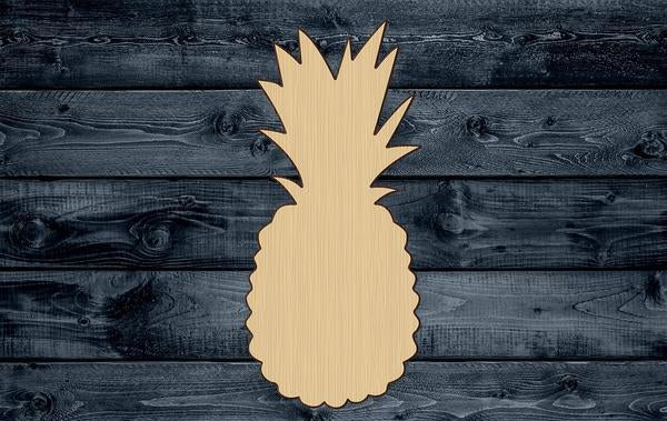 Pineapple Fruit Summer Wood Cutout Silhouette Blank Unpainted Sign 1/4 inch thick