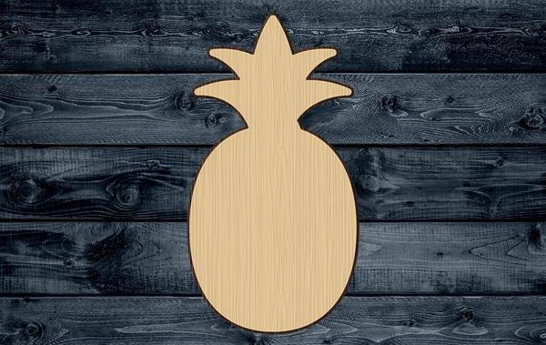 Pineapple Fruit Wood Cutout Shape Silhouette Blank Unpainted Sign 1/4 inch thick