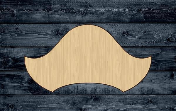 Pirate Hat Wood Cutout Shape Contour Unpainted Sign 1/4 inch thick