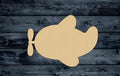 Plane Toy Airplane Wood Cutout Shape Silhouette Blank Unpainted Sign 1/4 inch thick