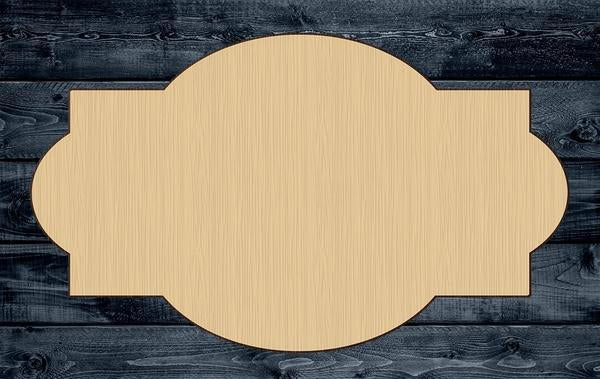 Plaque Vintage Shape Silhouette Blank Unpainted Wood Cutout Sign 1/4 inch thick