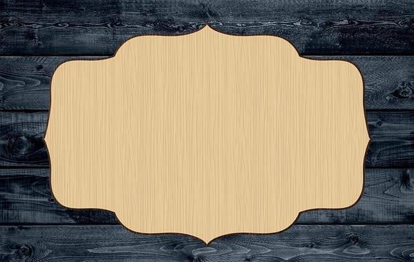 Plaque Vintage Shape Silhouette Blank Unpainted Wood Cutout Sign 1/4 inch thick